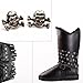 Surepromise Punk Skull Prong Head Bone Rivets Ghost Studs Leather DIY Craft Decorations ( 50 Pack, 1.25 ×1.7 × 0.63 cm, Silver)