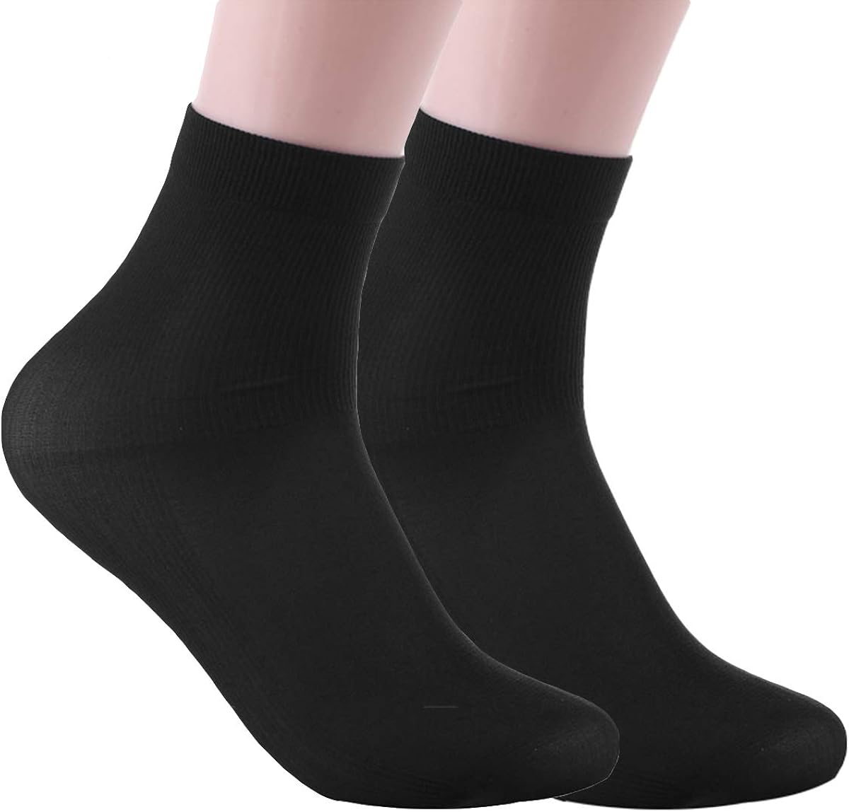 ROSEBEAR Men Thin Sox Try on Socks Sanitary Disposable 10 Pair(black