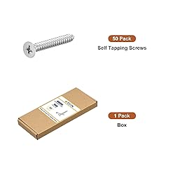 DTGN 50Pcs #10x1-1/2" Flat Head Wood Screws, 304