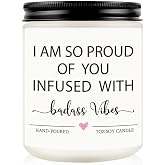 Funny Congratulations Candle, Congratulations Gifts for Women Men | Proud of You Gifts, Promotion Gifts, Badass Gift for Women, College Graduation, New Job, Congrats Presents for Her Him Friend
