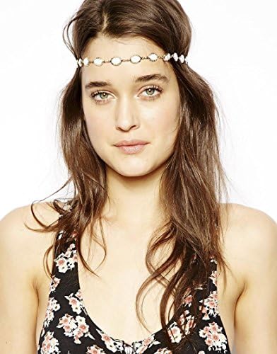 JY jewelry Fashion Style Women Gold Metal Gold oval shape cat eye headband headchain