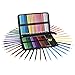 Weirdbeast 48 Art Colored Painting Pencils Set Drawing Pencils Kit + Portable Zippered Black Canvas Pencil Case for Kids/Adult with Sharpener and Coloring Book Gift