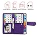 Case for Samsung S5,xhorizon TM FLK Premium Leather Folio Wallet Magnetic Wristlet Soft Flip Multiple Card Slots Case for Samsung Galaxy S5 i9600(Purple)