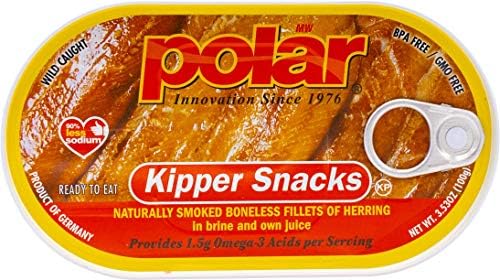Amazon Com Mw Polar Herring Kipper Snacks 3 53 Ounce Pack Of 18 Packaged Meats And Seafoods Grocery Gourmet Food