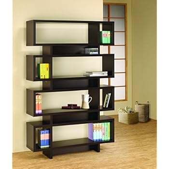 Amazon.com: Coaster Unique Design Bookcase/Book Shelf ...