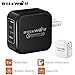 Qualcomm Quick Charge Wall Charger, BlitzWolf Qualcomm QC3.0 30W 2.4A Dual USB Port Travel Charger With Power3S Tech for Xiaomi5, LG G5, HP Elite x3, HTC 10, Asus ZenFone 3, LeEco Le MAX 2
