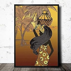 Framed Canvas Wall Art for Living Room, Bedroom Exotic Silhouette V Canvas Prints for Home Decoration Ready to Hang - 16x24 inches