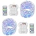 2 Pcs Indoor String Lights,iCakper Battery Powered Multi Color Changing String Lights with Remote Control,Waterproof 50LED 16ft Decorative Fairy Lights for Bedroom Patio Garden Party, Christmas Lights