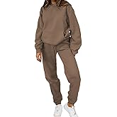 PAODIKUAI Women 2 Piece Outfits Hoodie Sweatsuits Set Sweatpants Long Sleeve Sweatshirt Matching Joggers Tracksuit Sets