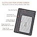 Slim Wallet Front Pocket Minimalist Genuine Leather RFID Blocking Card Holder (AS250 - Light Gray)