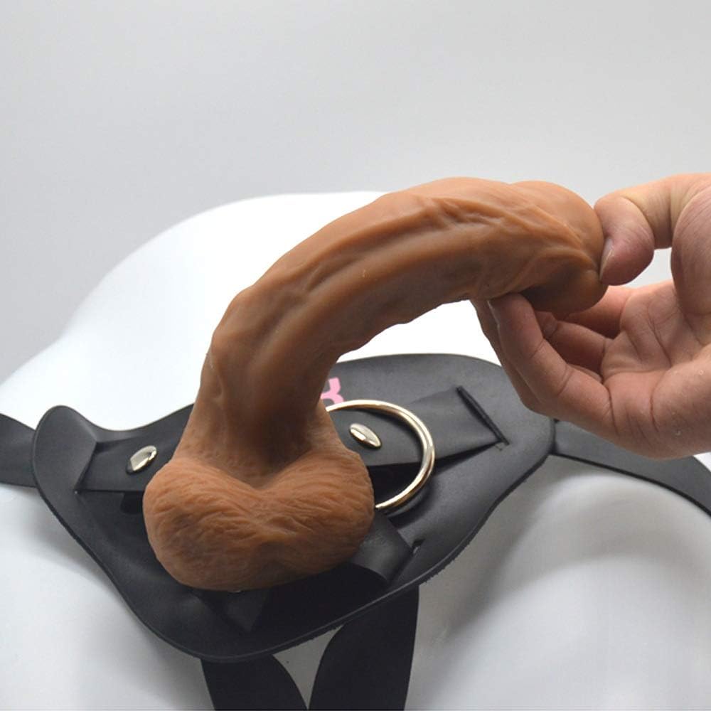 WLSQJT Adjustable Plus Size Waist Super Soft Strápon for Coúples Sèx with Strong Ròd Beginner anall Plǚg for Women Massage Toy Realistic Silicone WLSQJT