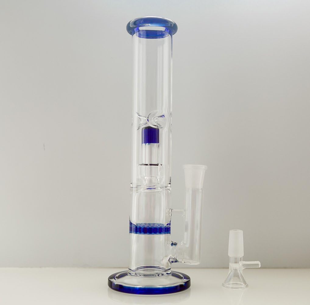 XPQY vase high Temperature sterilized vase 11 inches high (Blue)