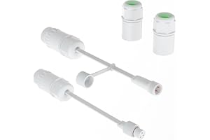 SIWBSYDD 2 Packs Waterproof Connector for Govee Permanent Outdoor Lights Compatible with Govee H705A H705B H705C H706A H706B H706C