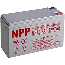 NPP 12V 7Ah Rechargeable SLA Sealed Lead Acid Battery F1 Terminals