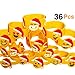 OHill 36Pcs Christmas Bracelets Emoji Wristbands for Xmas Party Favors Supplies, Party Goodie Bags