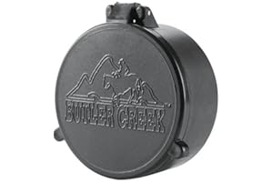 Butler Creek 21 Objective Flip Open Scope Cover, Black