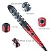 Curling Iron Anti-scalded Curling wand Spiral Hair Curler with Ceramic Coating (Ferrari Red)