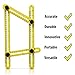 Template Tool, Ideske Premium Multi-Angle Measuring Ruler for DIY, Carpenters, Craftsmen