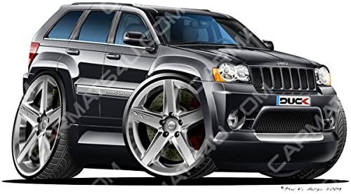 Jeep SRT8 - Vinyl Wall Art Sticker - Black