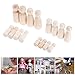 Yetaha Unfinished Wooden Dolls,16 Pcs, Decorative Peg People Male&Female Figures Body for DIY Painting, Craft Art Projects