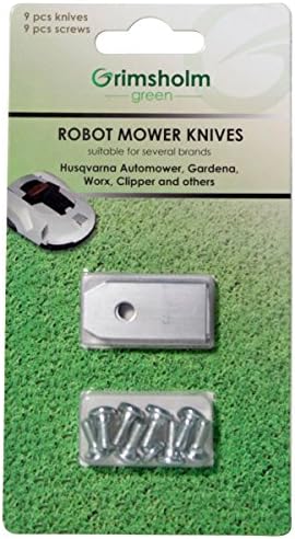 9 pcs Automower blades and screws Husqvarna Automower Gardena Worx + others from Sweden