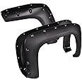 G-PLUS Fender Flares Compatible with Chevy Silverado 1500 2007-2013/Silverado 2500HD 3500HD 2007-2014 Fleetside 78.0"/97.6" Long Bed Textured Pocket Riveted Protector Wheel Cover Trim Guards 4pcs