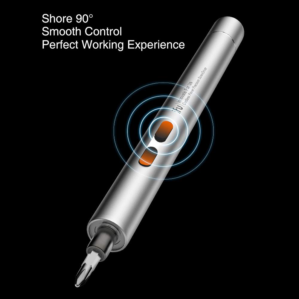 IFU 23 in 1 upgrade Lithium Precision Screwdriver With LED Light And Magnetic Mat, Electric Screwdriver Rechargeable Repair Tool kits For Most Electronics Devices