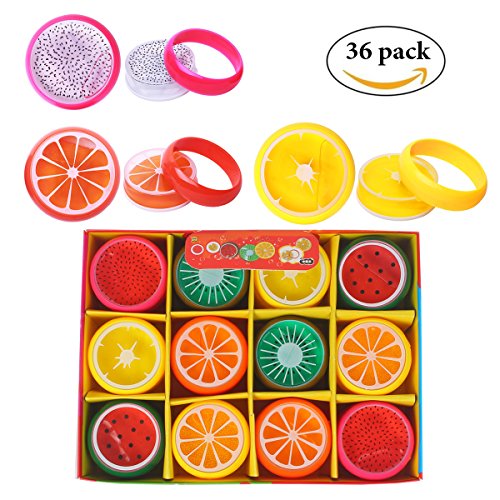 36pcs magic crystal slime putty toy soft rubber fruit slime for k…