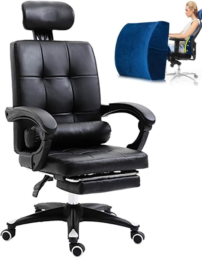 ZDYLMY Silla Oficina Ergonomica Masaje, Silla de Escritorio de Oficina