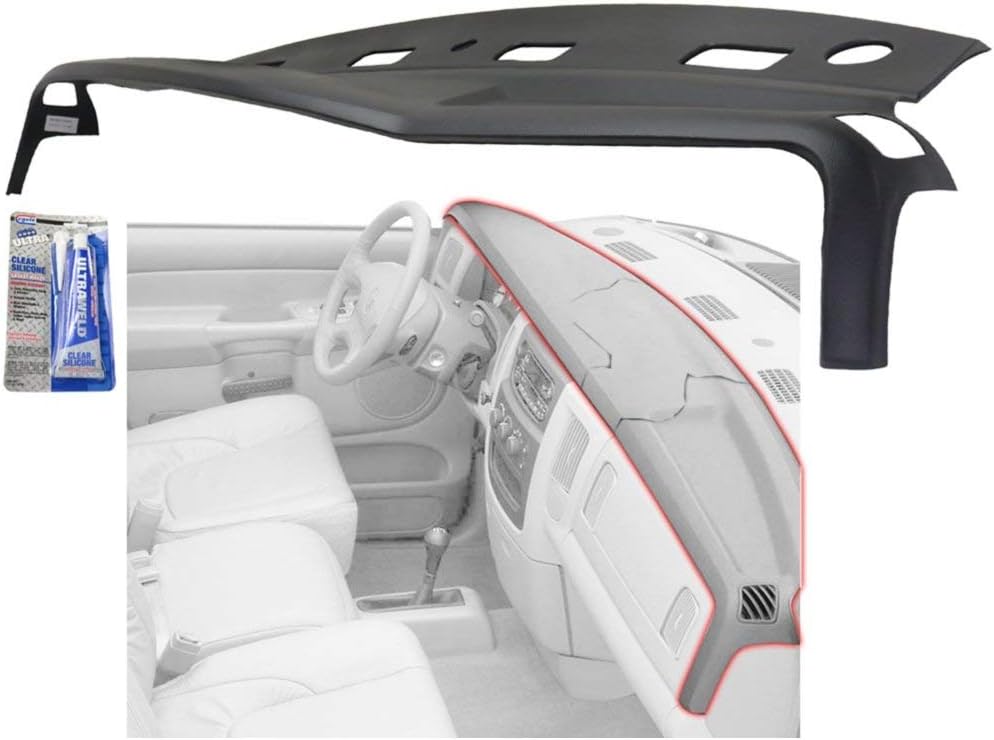 Dash Cover compatible with Dodge Full Size P/U 02-05 Satin Black 1 Piece