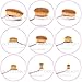 Dolovemk Oval Makeup Brush Set 10 Pieces Blending Brush for Eyeshadow/Foundation/Blush,Professional Makeup Brushes for Concealer/BB Cream,Beauty Sponge Blender(Rose Gold)