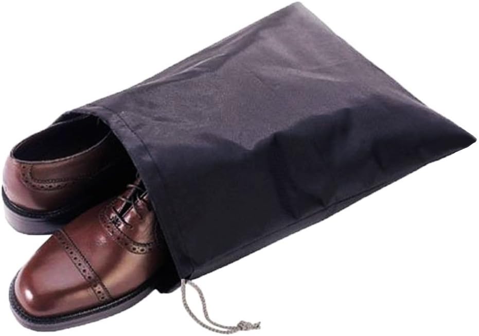 Waterproof Nylon Dust-Proof Travel Bags with Drawstring Closure for Shoes Footwear Protection, Space Saving, Closet Home Organization Gift 15" x 12" (3 Pack): Home & Kitchen