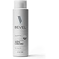 Bevel Shampoo and Conditioner for Men with Hemp Seed Oil and Biotin, 2 in 1 Strengthening Formula Conditions and Moisturizes Hair to Reduce Breakage, For Coarse, Curly and Textured Hair, 12 Oz