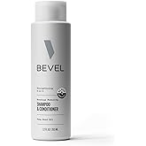 Bevel 2-n-1 Shampoo and Conditioner for Men with Hemp Seed Oil and Biotin | Cleanses, conditions and moisturizes textured hair in one step, hemp seed oil and biotin reduce breakage without sulfated