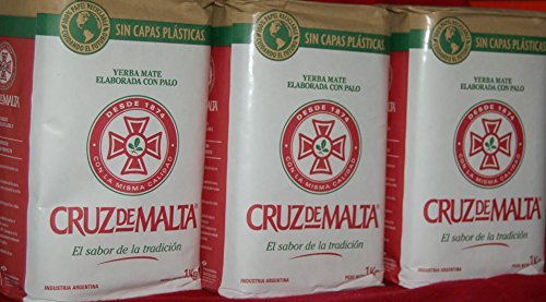 Cruz De Malta Yerba Mate 3 Pack 3kg-(6.6lbs)