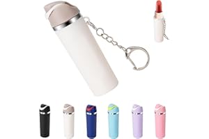 Wnzary Cute Mini Cup Keychain Compatible with Owala Water Bottle, Tumbler Cup Lip Balm Holder Keychain