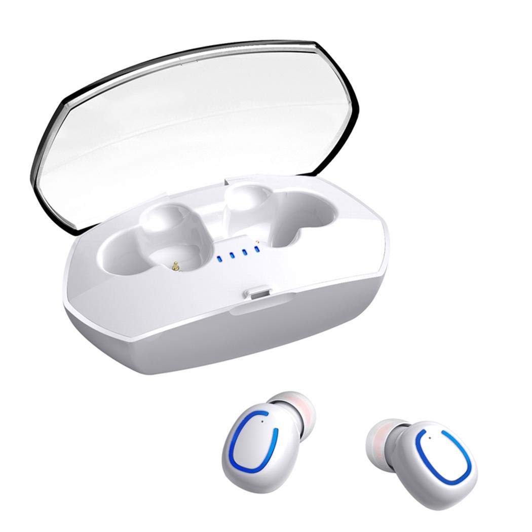 Pinsparkle Bluetooth 5.0 with Charging Bin Binaural Wireless Headset Bluetooth Headsets