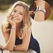 bayite Metal Bands Compatible Fitbit Charge 2, Replacement Accessories Bracelet Rhinestone Bling, Rose Gold
