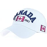 Baseball Cap Canada Flag Hat Adjustable Dad Hat Sunhat Embroidered Cap Outdoor Sun Hats for Adult