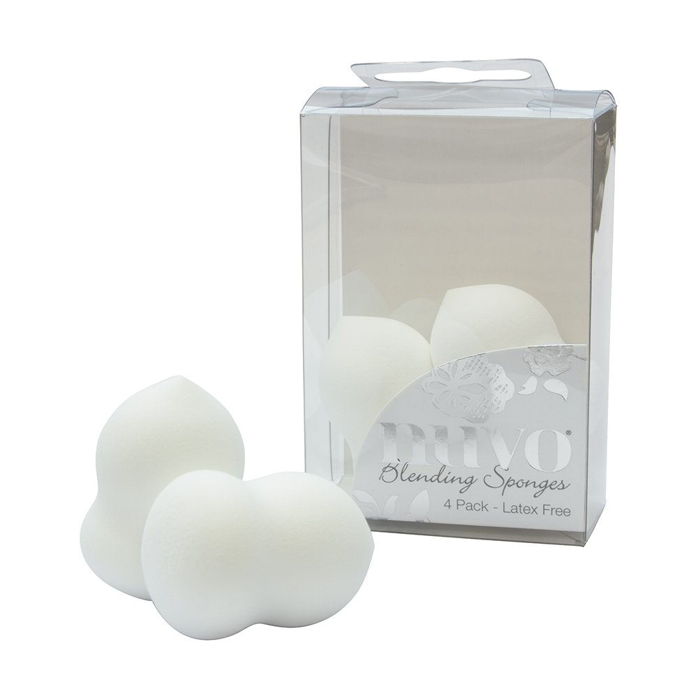 Tonic Studios Nuvo Blending Sponges 4 Pack, White, 9 x 6 x 0.35 cm