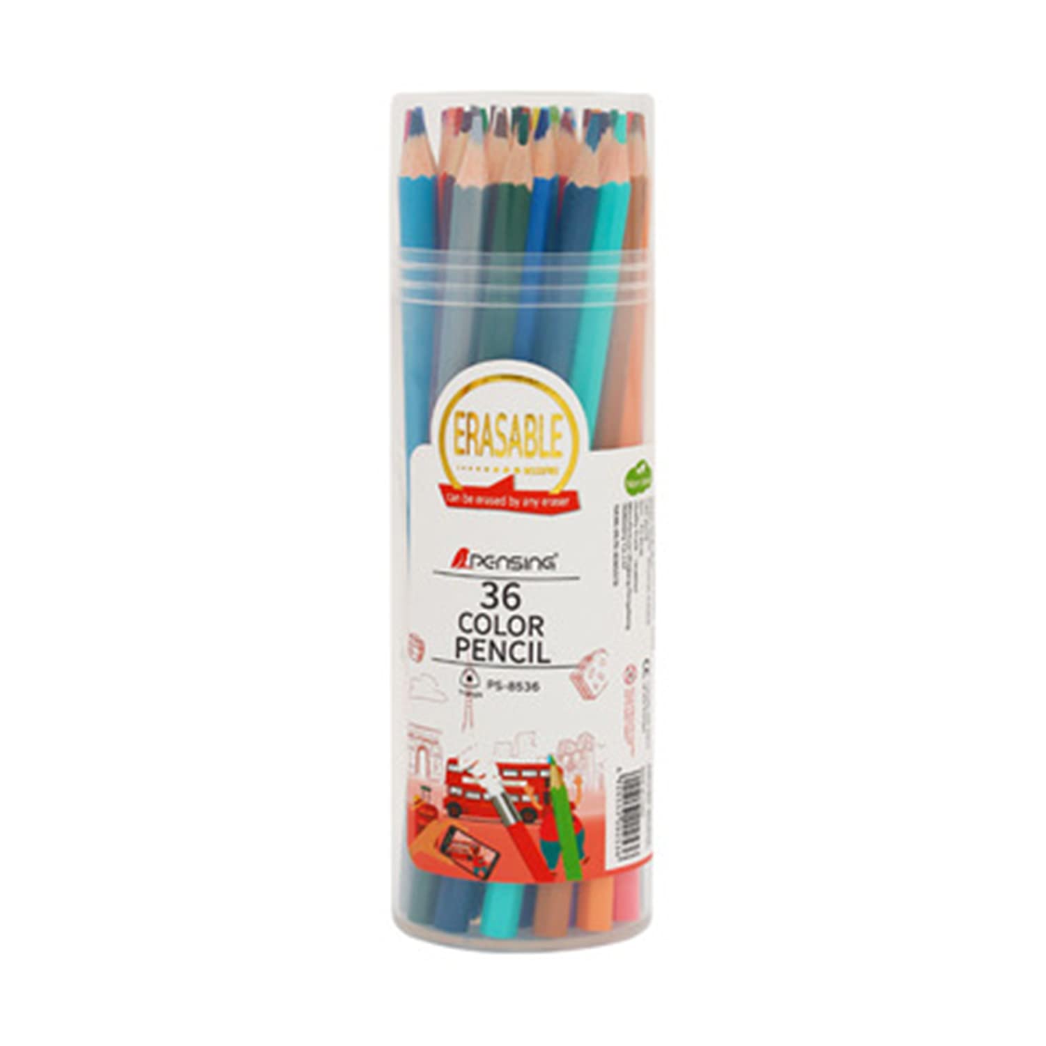 TRIUMPHANT Coloured Pencils, Professional Watercolour Pencils The Color is Delicate and Easy to Color, Any Eraser Can Be Erased Ideal for Drawing, Sketching, Shading & Coloring (36colors)