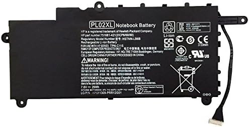 Jhuixang 7.6V 29WH Battery for Pl02xl - HP Battery - Hp Pavilion 11-n X360 Series 11-n010dx 751875-001 Hstnn-lb6b Tpn-c115 HSTNN-DB6B 751681-231 Notebook Battery -12 Months Warranty
