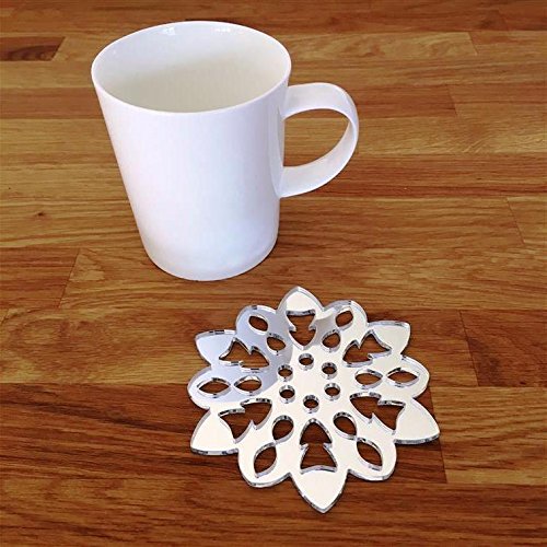 Super Cool Creations Coasters - Snowflake Shaped - Mirrored - 8 Set
