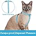 PUPTECK Breathable Cat Harness and Leash Set Escape Proof - Safety Reflective at Night, Pet Vest Harness for Small Medium Breed Kitty Kitten Outdoor Walking, Soft, Comfortable