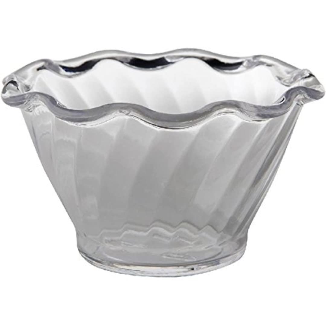 Genware 4530-07 Tulip Dessert Dish, Clear, 159 mL Capacity, 95 mm Width, 55 mm Height
