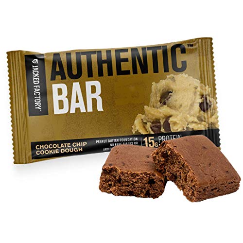 Authentic Bar Peanut Butter Chocolate Chip Cookie Dough Protein Bars