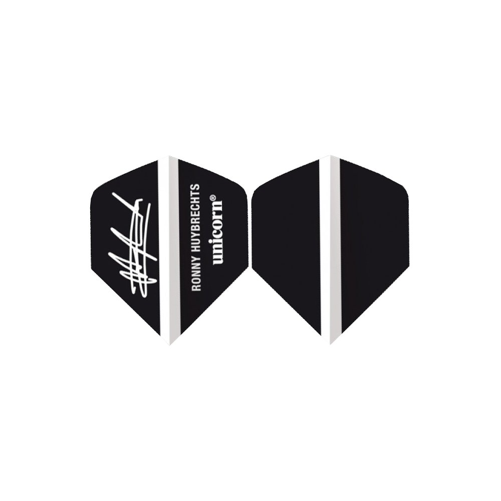 Unicorn Authentic 75 R.Huybrechts Big Wing Dart Flight, Black, One Size