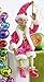 RAZ Imports Pink & Green Santa's Elf 16 Inch Polyester Poseable Christmas Figurine