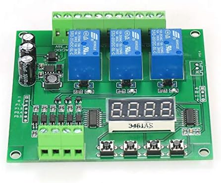 Programmable 3-Channel LED Relay Module DC/AC7V~36V Motor Driver Controller for Arduino Raspberry Pi - Quarkscm