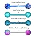OUFER 4PCS 316L Stainless Steel 14G Barbell Tongue Rings Paint Swirl Splatter Tongue Barbell